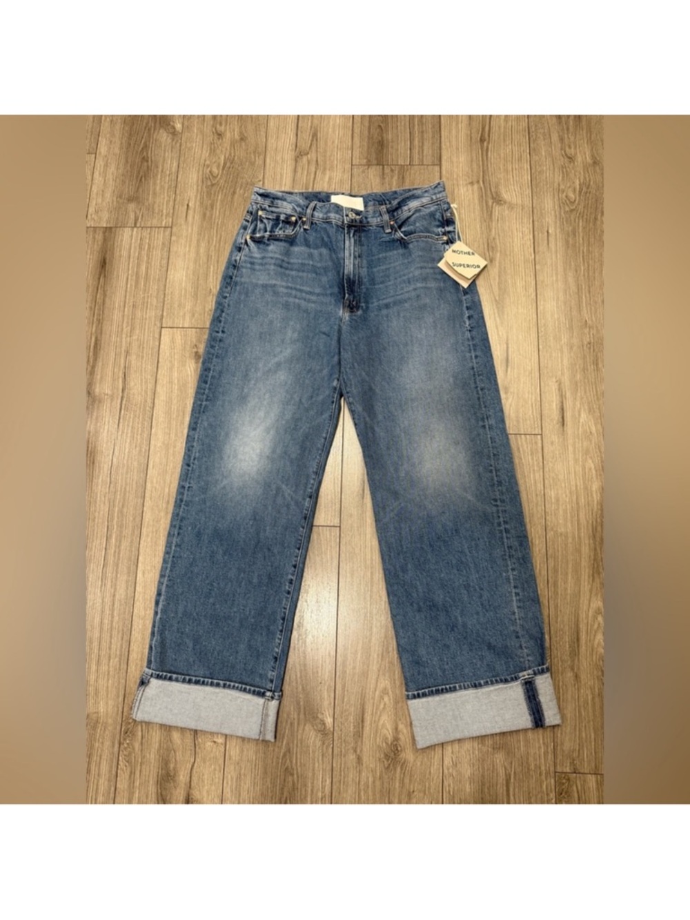 NWT Mother Superior Denim The Dodger Skimp Cuff Jean Music Is The Medium Sz 28 - Picture 4 of 15
